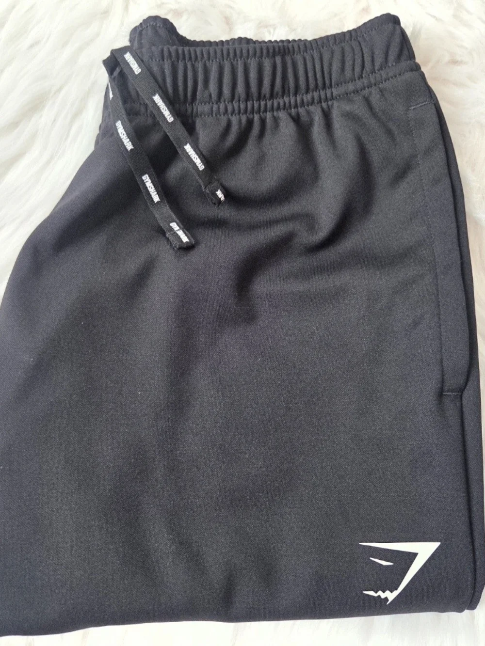 GYMSHARK Mens Sweatpants Joggers Black Size M